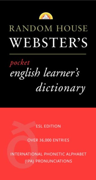 Random House Webster's Pocket English Learner's Dictionary cover