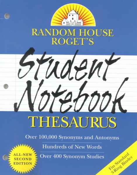 Random House Roget's Student Notebook Thesaurus: Second Edition (Handy Reference Series) cover