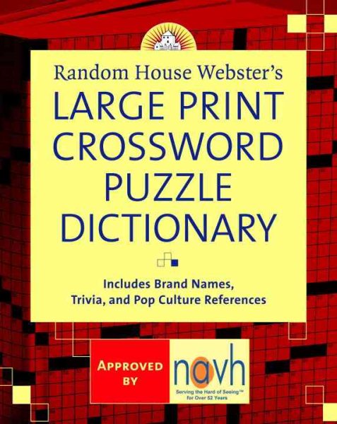 Random House Webster's Large Print Crossword Puzzle Dictionary cover