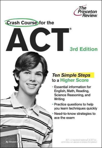 Crash Course for the ACT, 3rd Edition (College Test Preparation) cover