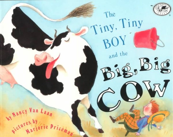 The Tiny, Tiny Boy and the Big, Big Cow (Umbrella Book) cover