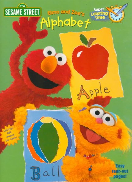 Elmo and Zoe's Alphabet (Super Coloring Book) cover