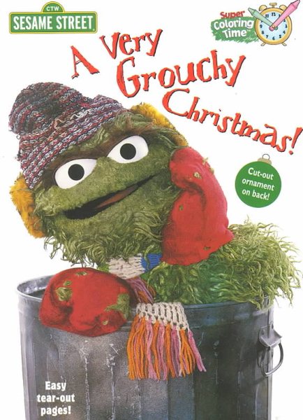 A Very Grouchy Christmas (Super Coloring Time) cover