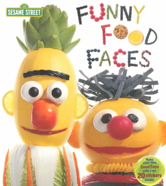 Funny Food Faces (Board Book With Stickers)
