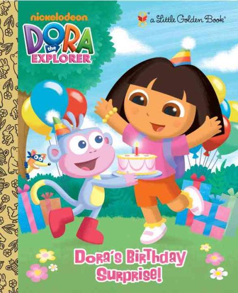Dora's Birthday Surprise! (Dora the Explorer) (Little Golden Book) cover