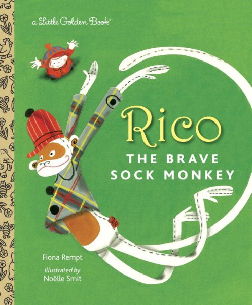 Rico the Brave Sock Monkey (Little Golden Book) cover