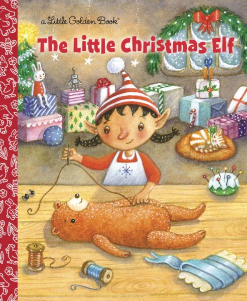 The Little Christmas Elf (Little Golden Book) cover