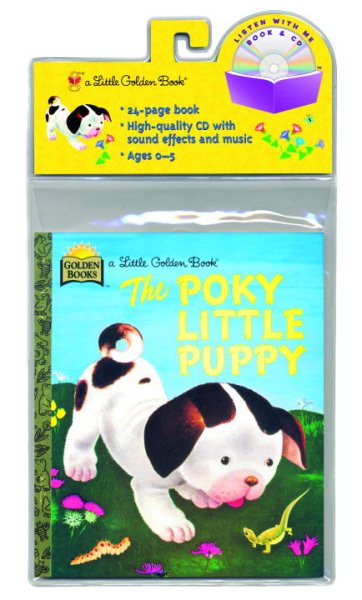The Poky Little Puppy (Little Golden Book & CD) cover