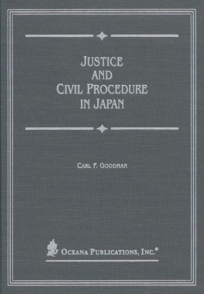 Justice and Civil Procedure in Japan cover
