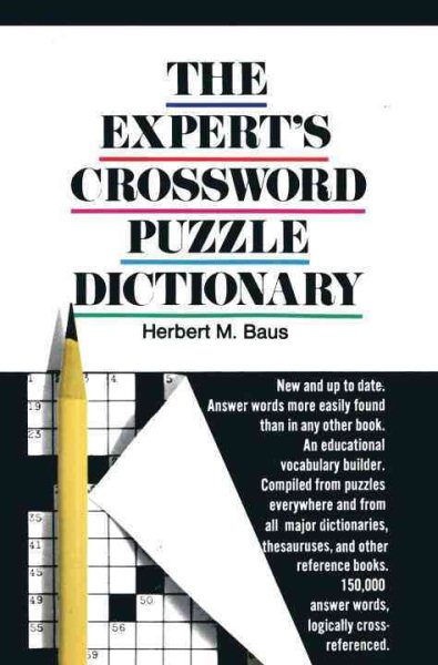 The Expert's Crossword Puzzle Dictionary cover
