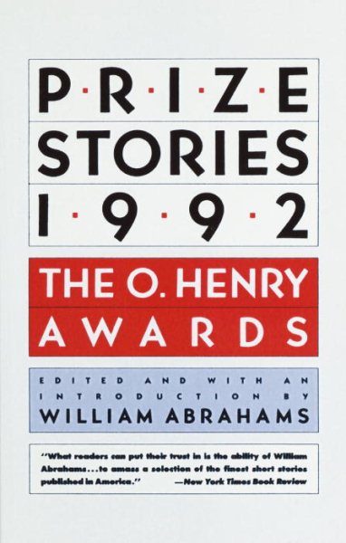 Prize Stories 1992: The O. Henry Awards (The O. Henry Prize Collection) cover