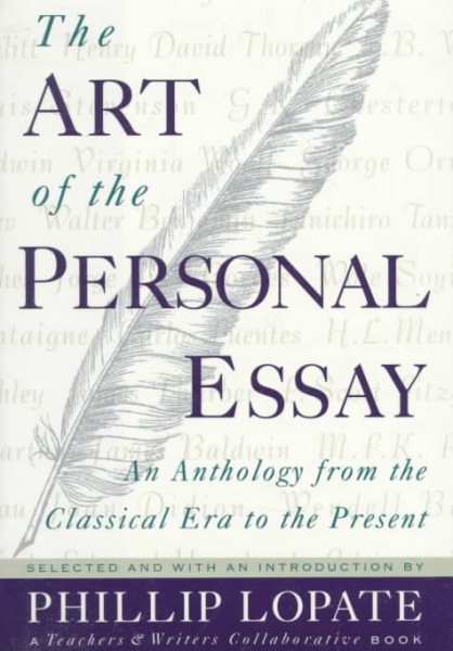 The Art of the Personal Essay cover