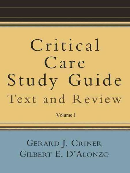 Critical Care Study Guide: Text and Review cover