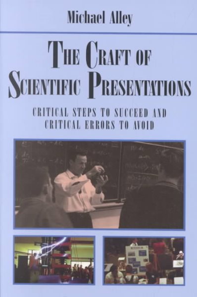The Craft of Scientific Presentations: Critical Steps to Succeed and Critical Errors to Avoid cover