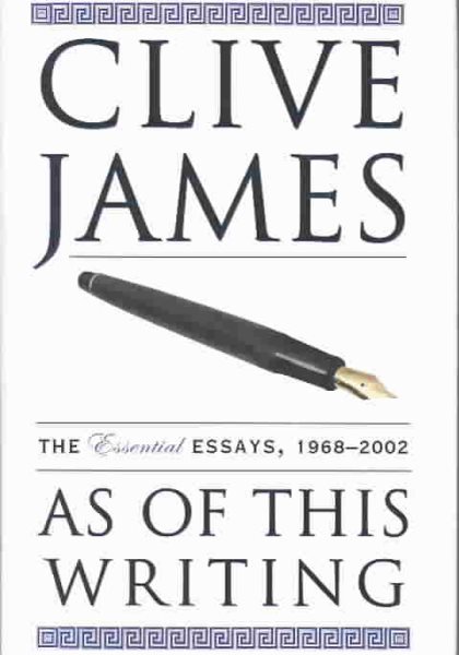 As of This Writing: The Essential Essays, 1968-2002 cover