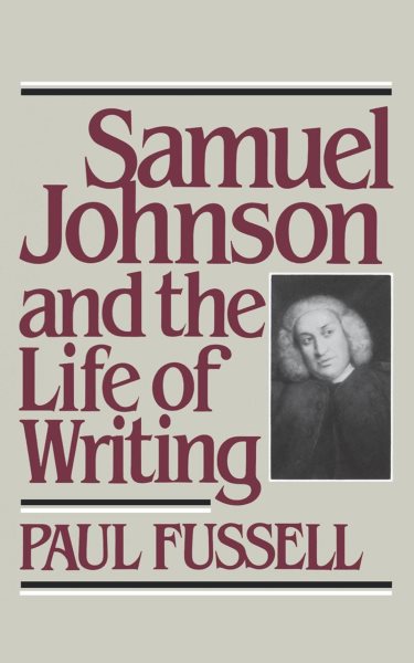 Samuel Johnson and the Life of Writing cover