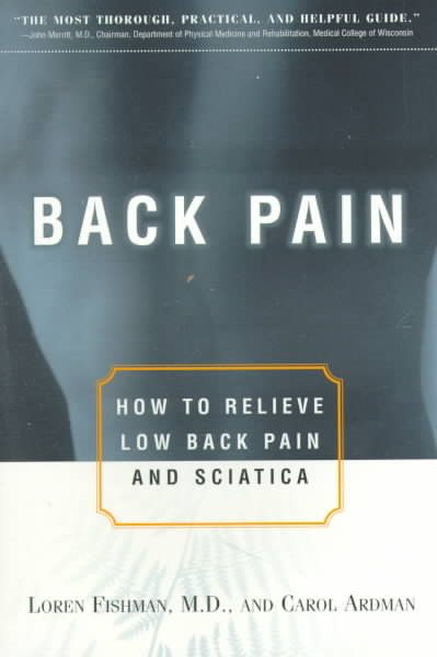 Back Pain: How to Relieve Low Back Pain and Sciatica cover