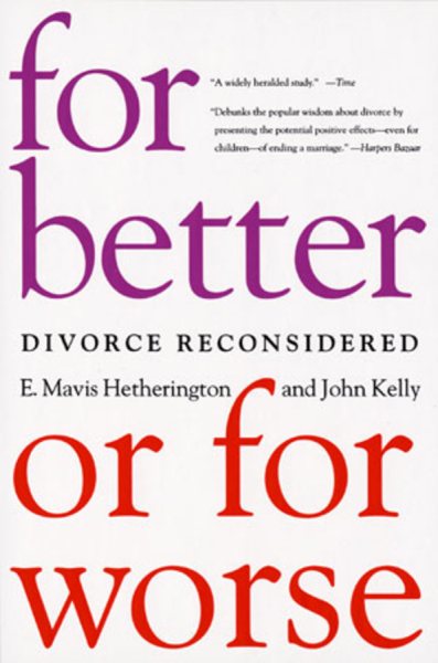 For Better or For Worse: Divorce Reconsidered cover