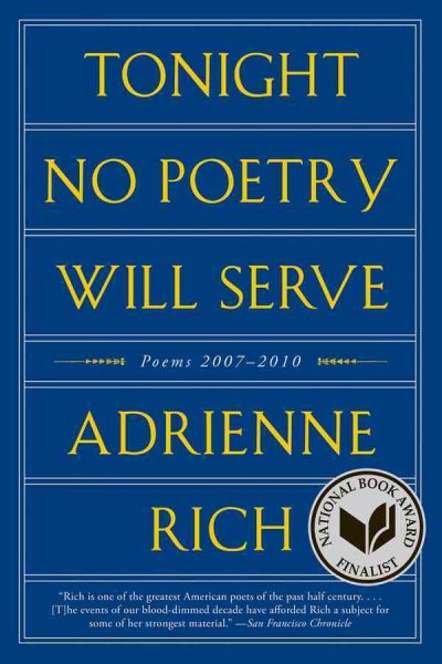 Tonight No Poetry Will Serve: Poems 2007-2010 cover