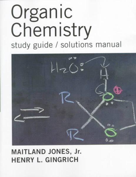 Study Guide/Solutions Manual for Jones's Organic Chemistry cover