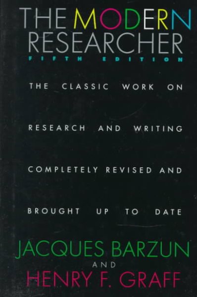 The Modern Researcher cover