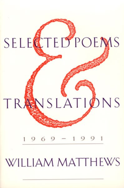 Selected Poems and Translations: 1969-1991 cover