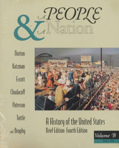 A People and a Nation: A History of the United States, Brief, Volume B : Atlas of Amrican History cover