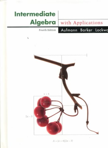 Intermediate Algebra With Applications cover