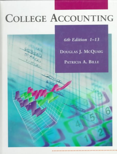 College Accounting: Chapters 1-13 cover