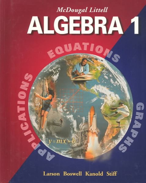 McDougal Littell Algebra 1: Applications, Equations, Graphs cover