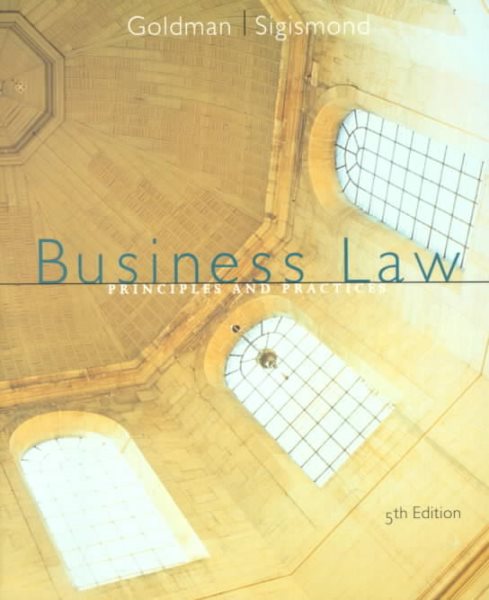 Business Law Fifth Edition cover