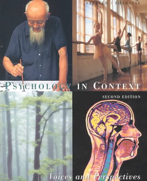 Psychology in Context: Voices and Perspectives cover