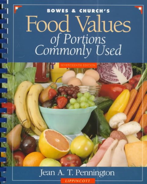 Bowes and Church's Food Values of Portions Commonly Used cover