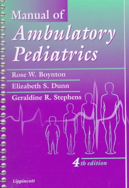 Manual of Ambulatory Pediatrics cover