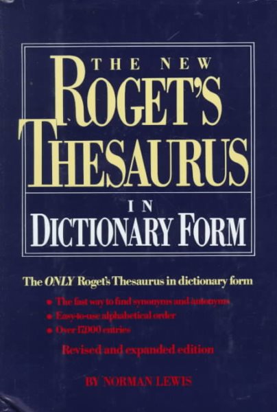 The New roget's thesaurus in dictionary form (thumb-indexed)