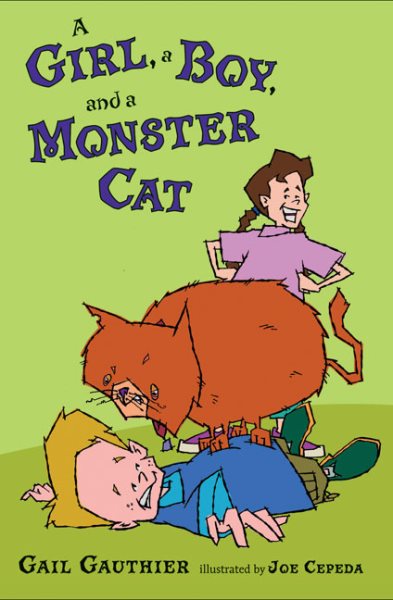 A Girl, a Boy, and a Monster Cat cover