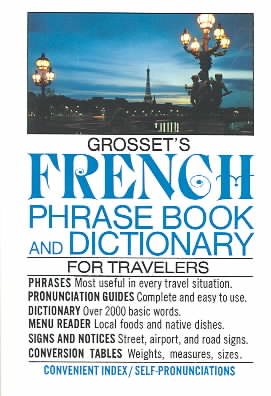 Grosset's French Phrase Book and Dictionary for Travelers (Perigee) (English and French Edition) cover