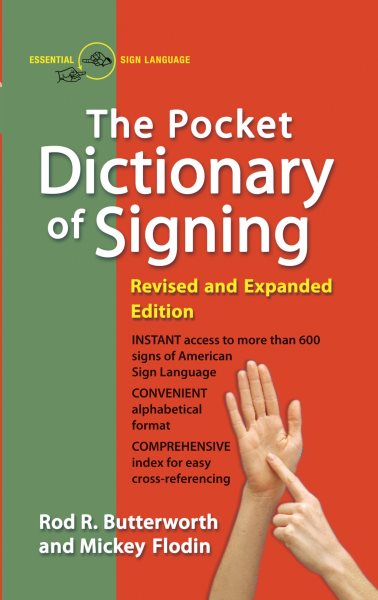 The Pocket Dictionary Of Signing cover