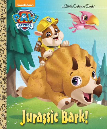 Jurassic Bark! (PAW Patrol) (Little Golden Book) cover
