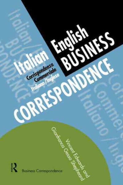 Italian/English Business Correspondence (Languages for Business) cover