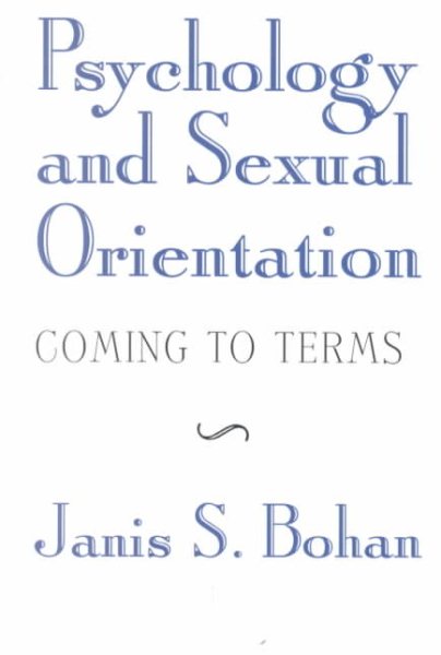 Psychology and Sexual Orientation: Coming to Terms cover