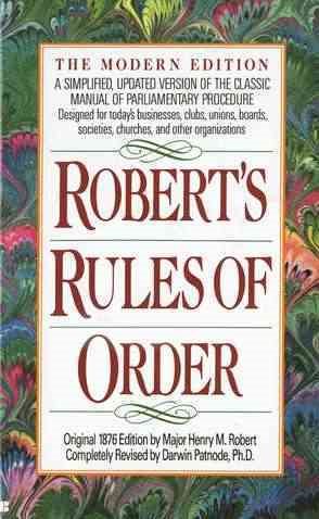 Robert's Rules of Order: A Simplified, Updated Version of the Classic Manual of Parliamentary Procedure cover