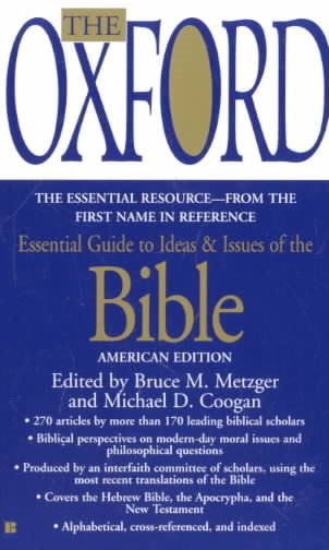 The Oxford Essential Guide to Ideas and Issues of the Bible cover