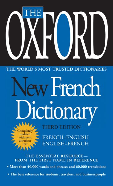 The Oxford New French Dictionary: Third Edition cover