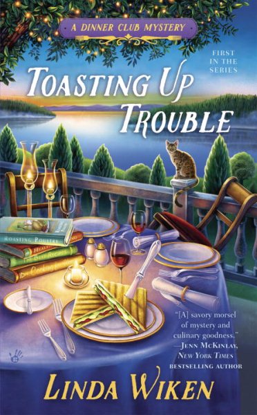 Toasting Up Trouble (A Dinner Club Mystery) cover