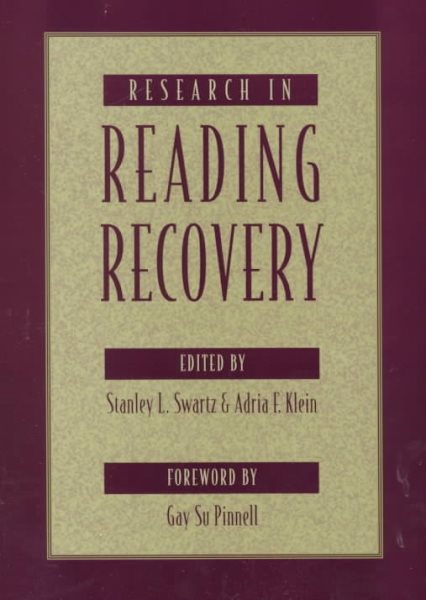 Research in Reading Recovery cover