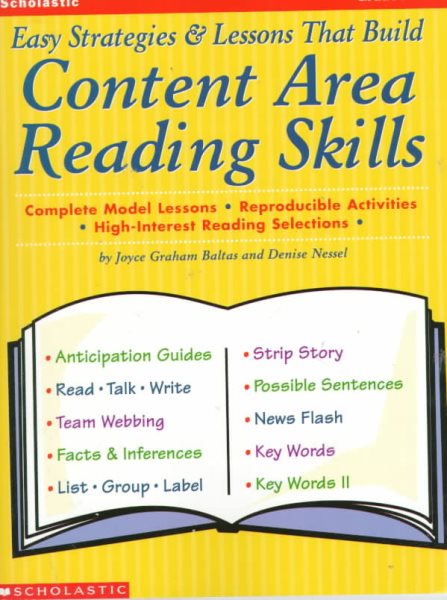 Easy Strategies and Lessons That Build Content Area Reading Skills cover