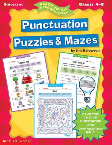 Punctuation Puzzles & Mazes (4-8) (Ready-To-Go Reproducibles) cover