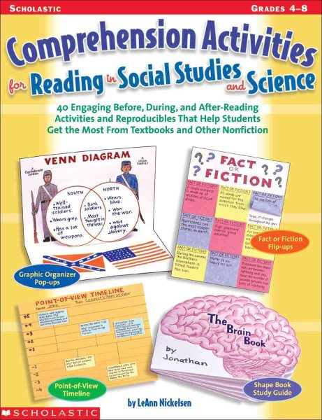 Comprehension Activities For Reading In Social Studies And Science cover