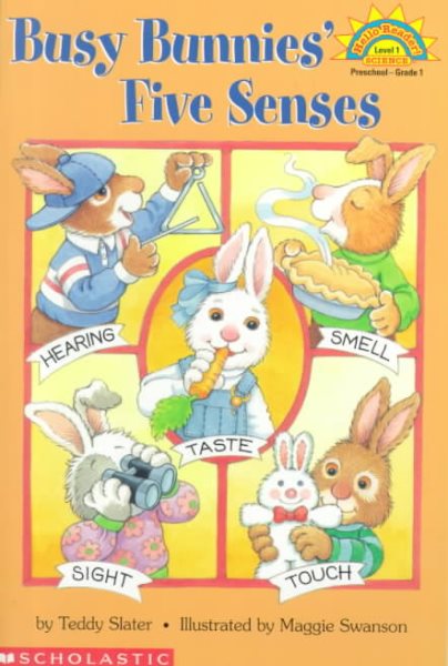Busy Bunnies' Five Senses (HELLO READER SCIENCE LEVEL 1) cover